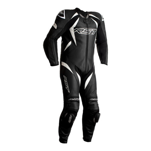 RST Tractech Evo 4 Black and White One Piece Leather Suit