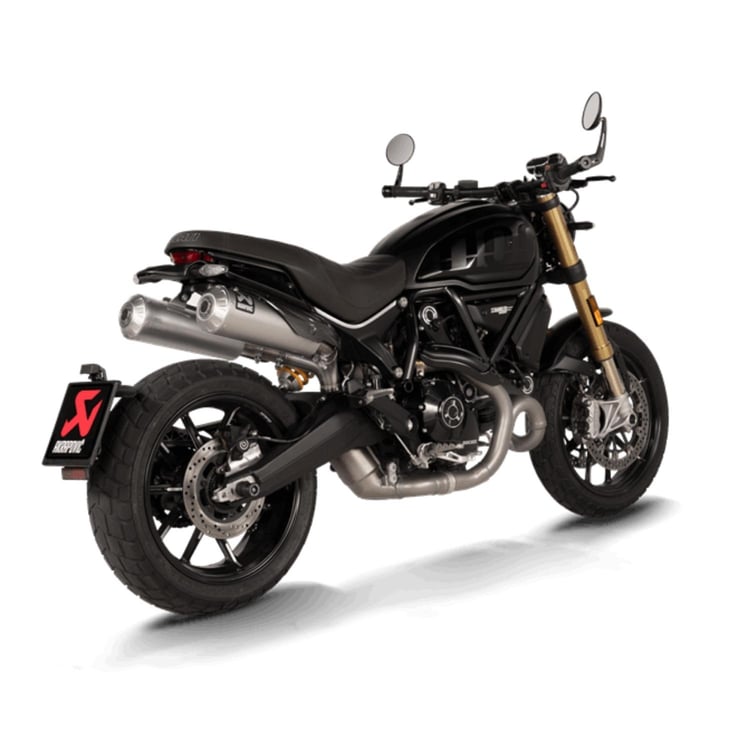 Akrapovic Ducati Scrambler 1100 Titanium Slip-On Exhaust System