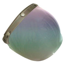 Load image into Gallery viewer, Scorpion Flip Up 3 Stud Universal Bubble Visor - Light Tint With Rainbow Mirror