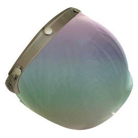 Scorpion Flip Up 3 Stud Universal Bubble Visor - Light Tint With Rainbow Mirror