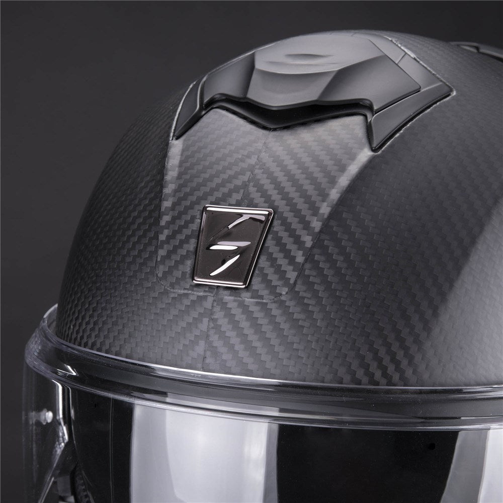 Scorpion EXO Tech Evo Carbon Solid Helmet - Matte Black