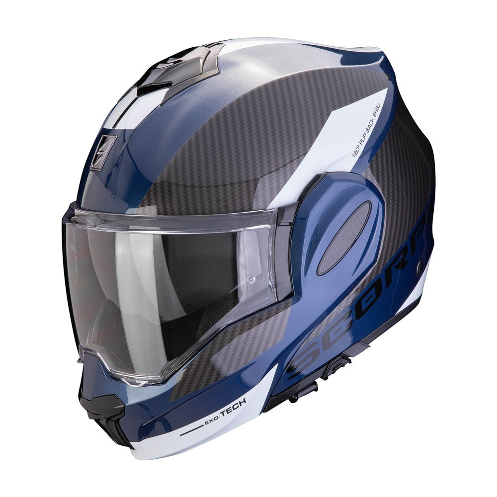 Scorpion EXO Tech EVO Team Helmet - Blue/Black/White