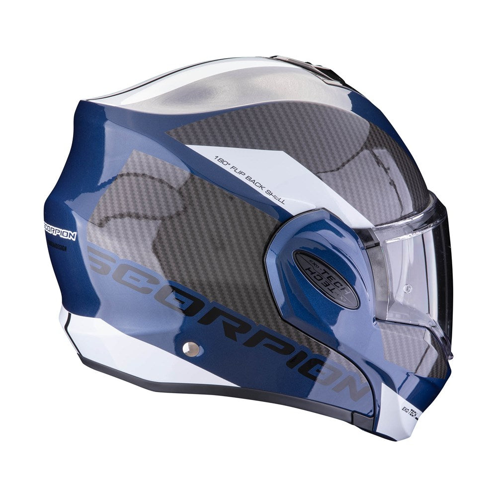 Scorpion EXO Tech EVO Team Helmet - Blue/Black/White