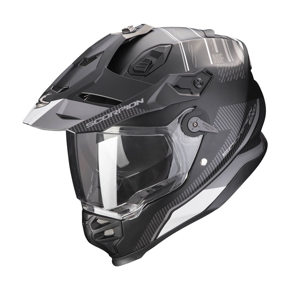 Scorpion Exo ADF-9000 Air Desert Helmet - Matt Black/Silver