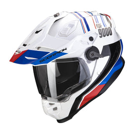 Scorpion Exo ADF-9000 Air Desert Helmet - White/Blue/Red