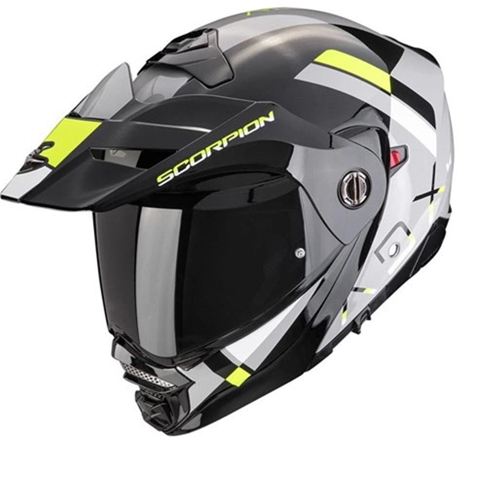 Scorpion Exo ADX-2 Galane Helmet - Grey/Black/Neon Yellow