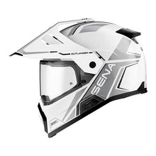 Load image into Gallery viewer, Sena Outlander Smart Adv Dual-Sport Helmet Gloss White