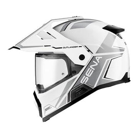 Sena Outlander Smart Adv Dual-Sport Helmet Gloss White