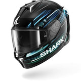 Shark Skwal i3 Light-Blur Full Face Helmet – Black/Blue/Green