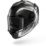 Shark Spartan GT Pro Ritmo Full Face Helmet - Carbon Anthracite/Iridescent