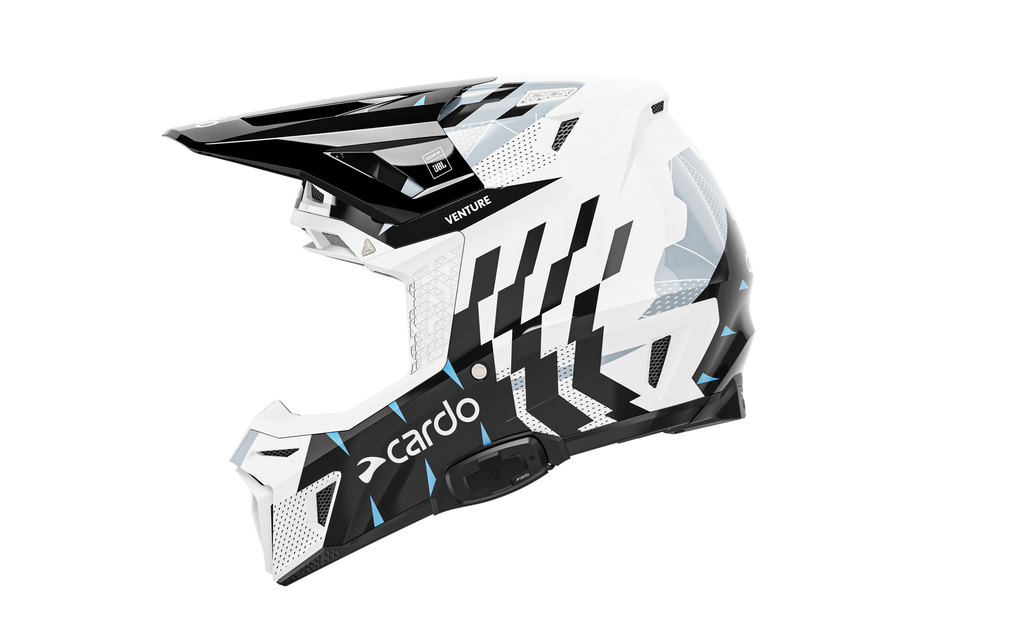 CARDO VENTURE MOTOCROSS HELMET (UCS/DMC) - WHITE/BLACK