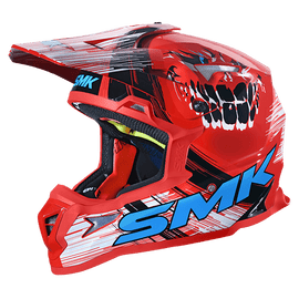 SMK Allterra Smiley (GL315) Helmet - Red White Blue