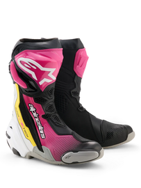 Alpinestars Supertech R V2 Boots Magenta White Yellow