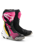 Alpinestars Supertech R V2 Boots Magenta White Yellow