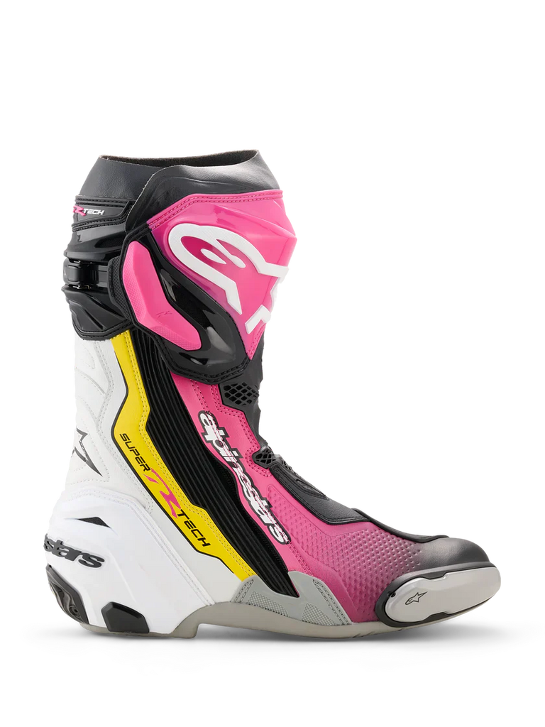 Alpinestars Supertech R V2 Boots Magenta White Yellow