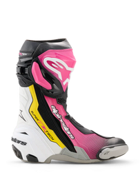 Alpinestars Supertech R V2 Boots Magenta White Yellow