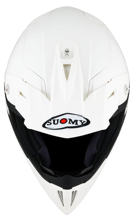 Suomy X-Wing Plain White Helmet