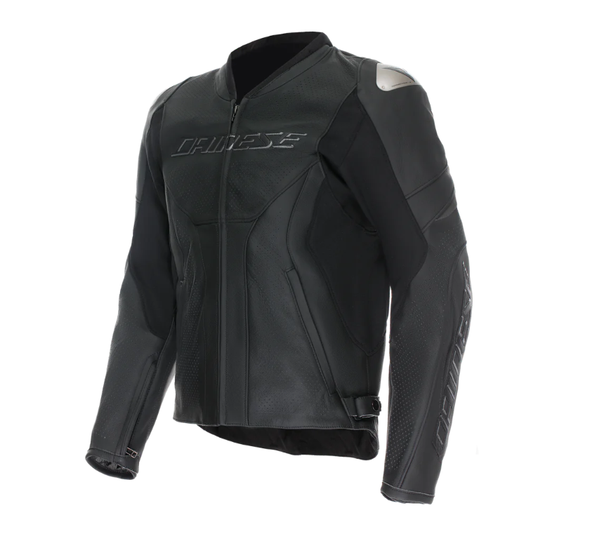 Dainese Racing 5 Perforated Leather Jacket - Black