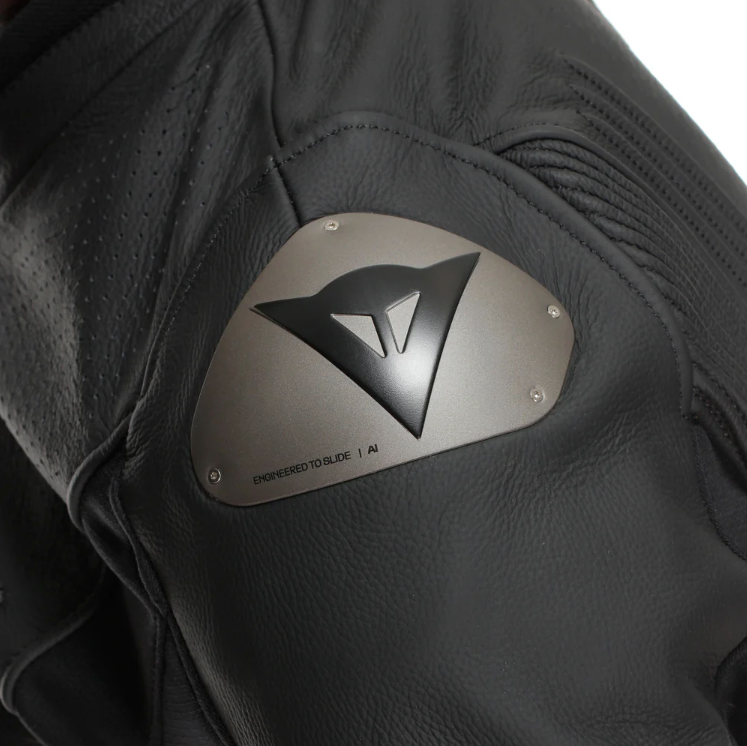 Dainese Racing 5 Perforated Leather Jacket - Black
