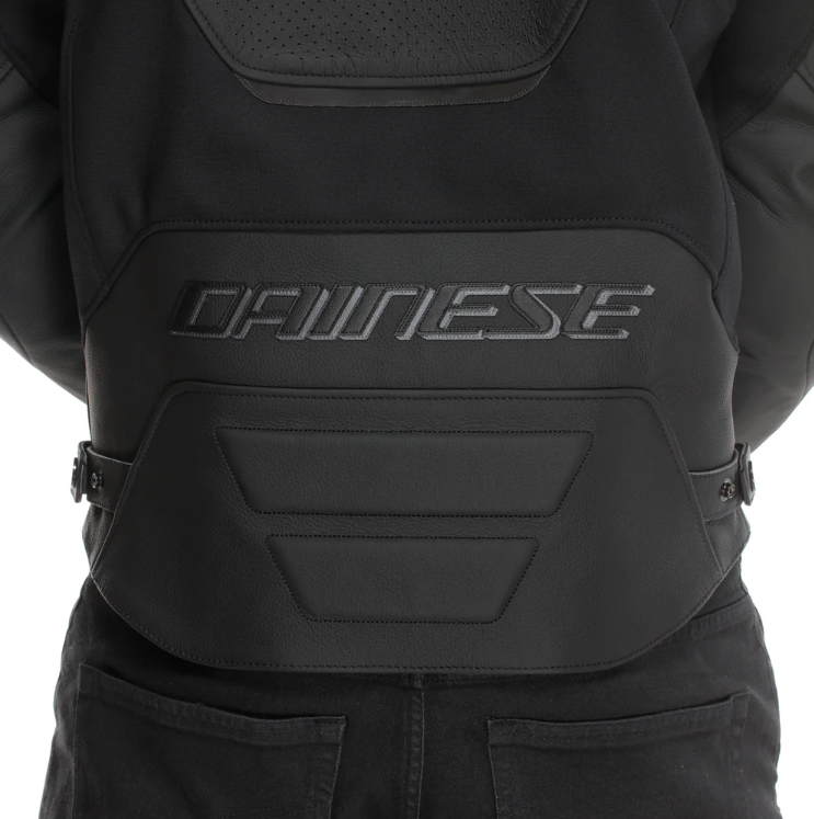 Dainese Racing 5 Perforated Leather Jacket - Black