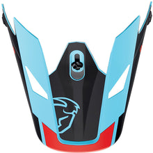 Load image into Gallery viewer, Thor Replacement Visor Peak for Sector Helmets Split Blue/Black