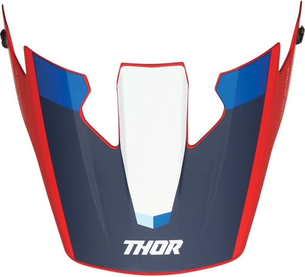 Thor Replacement Visor Peak for Reflex Helmets Apex Red/White/Blue