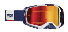 Load image into Gallery viewer, Thor Activate Goggles Navy/White w/Mirror Irridium Lens