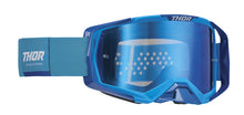 Load image into Gallery viewer, Thor Activate Goggles Blue/White w/Mirror Blue Lens