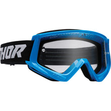 Load image into Gallery viewer, Thor Combat Racer Youth Goggles Blue/Black