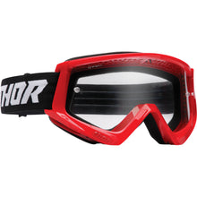 Load image into Gallery viewer, Thor Combat Racer Youth Goggles Red/Black