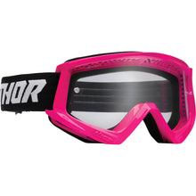 Load image into Gallery viewer, Thor Combat Racer Youth Goggles Fluro Pink/Black