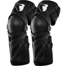 Load image into Gallery viewer, Thor Force XP Black Youth Knee Guards