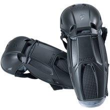 Load image into Gallery viewer, Thor Quadrant Black Youth Knee/Shin Guards