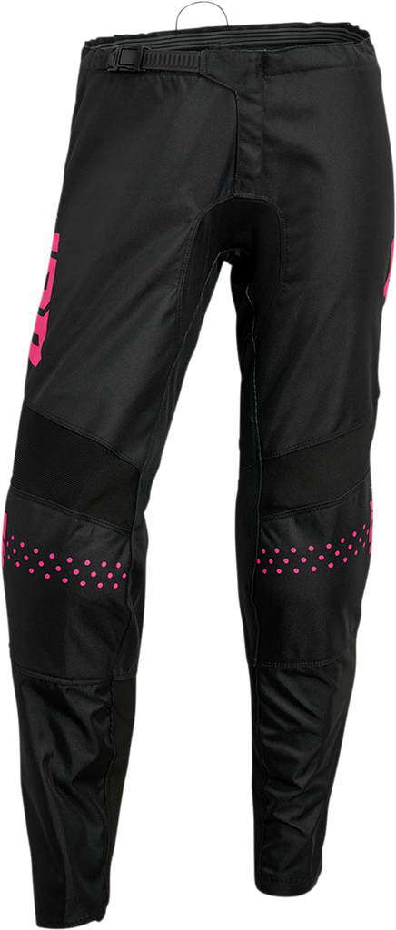 Thor 2024 Sector Minimal Black/Fluro Pink Womens Pants