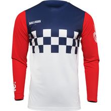Load image into Gallery viewer, Thor Hallman Differ Cheq White/Red/Blue Jersey