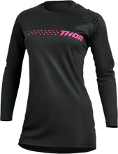 Load image into Gallery viewer, Thor 2024 Sector Minimal Black/Fluro Pink Womens Jersey