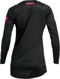 Thor 2024 Sector Minimal Black/Fluro Pink Womens Jersey