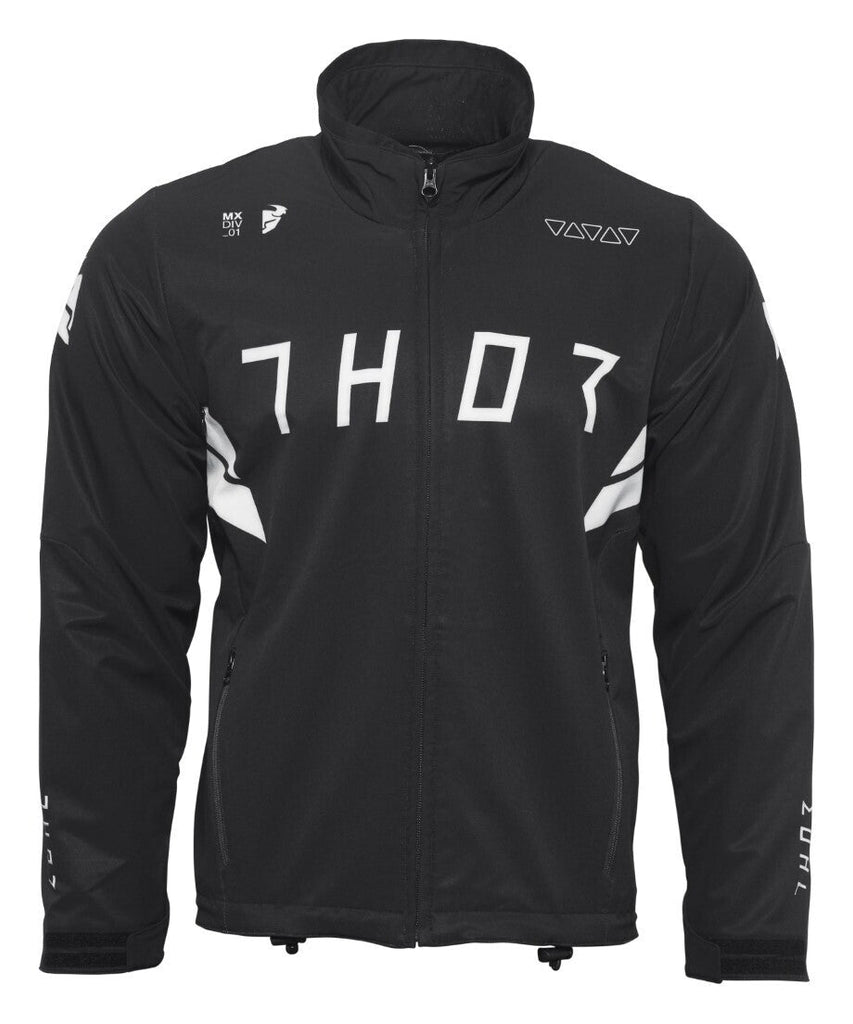 Thor Warmup Black/White Textile Jacket