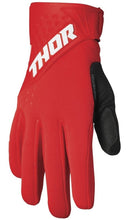 Load image into Gallery viewer, Thor Spectrum Cold Weather Red/White Gloves