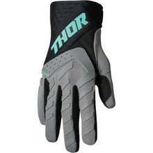 Load image into Gallery viewer, Thor Spectrum Grey/Black/Mint Gloves