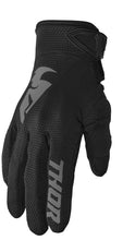Load image into Gallery viewer, Thor 2024 Sector Black/Grey Womens Gloves