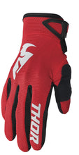 Load image into Gallery viewer, Thor 2024 Sector Red/White Youth Gloves