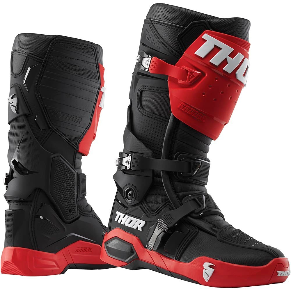 Thor Radial Black/Red Boots