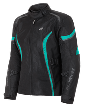 Load image into Gallery viewer, Rjays Athena Air Women&#39;s Jacket - Black/Aqua