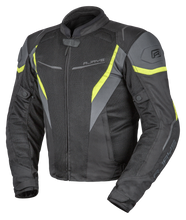 Load image into Gallery viewer, Rjays Swift III Jacket - Black/Gray/Fluro Yellow