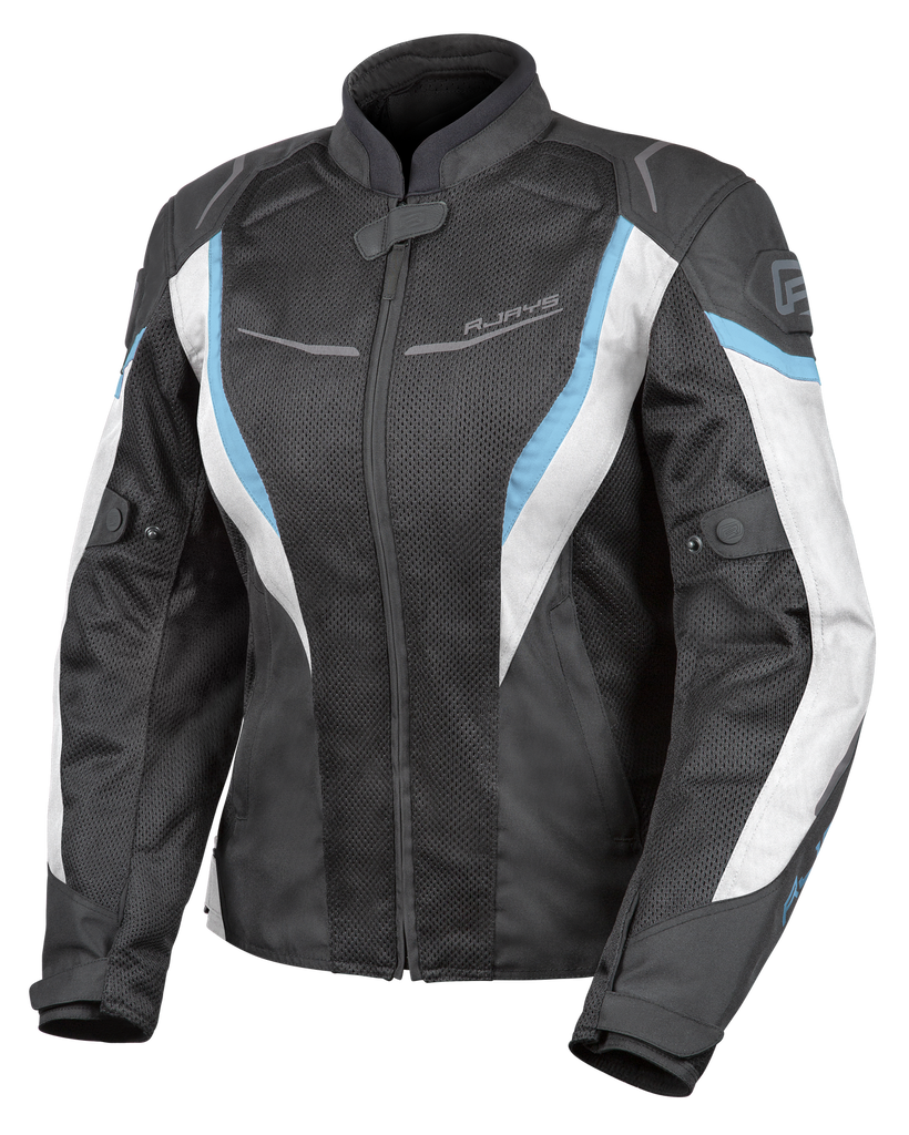 Rjays Swift III Ladies Jacket - Black/White/Light Blue
