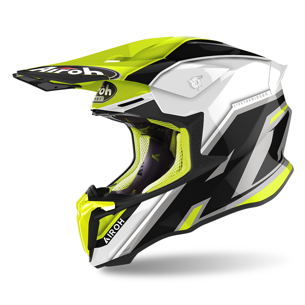 Airoh Twist 2.0 ‘Shaken’ Helmet - Yellow Gloss