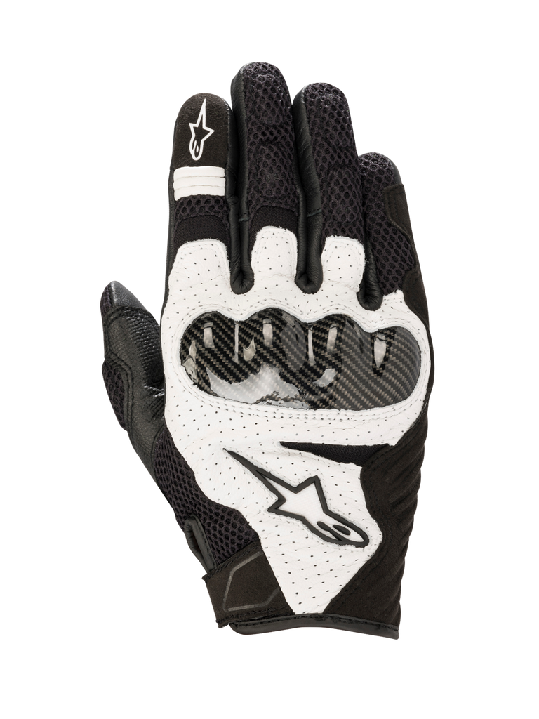 Alpinestars SMX-1 Air Carbon V2 Gloves - Black / White