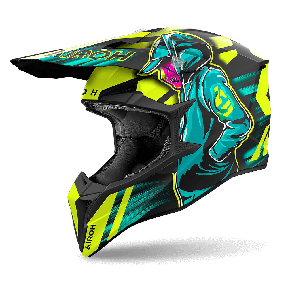 Airoh Wraaap ‘Cyber’ Helmet - Yellow Matt