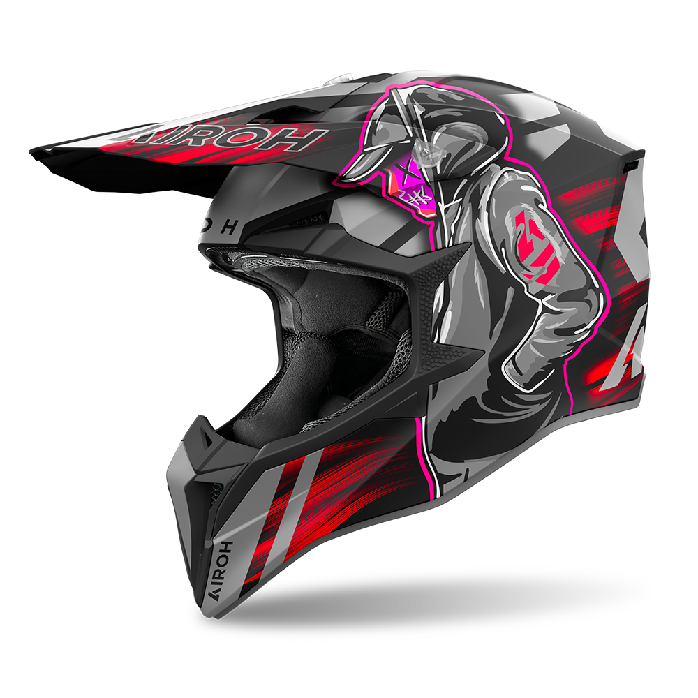 Airoh Wraaap Cyber Helmet - Red Matt